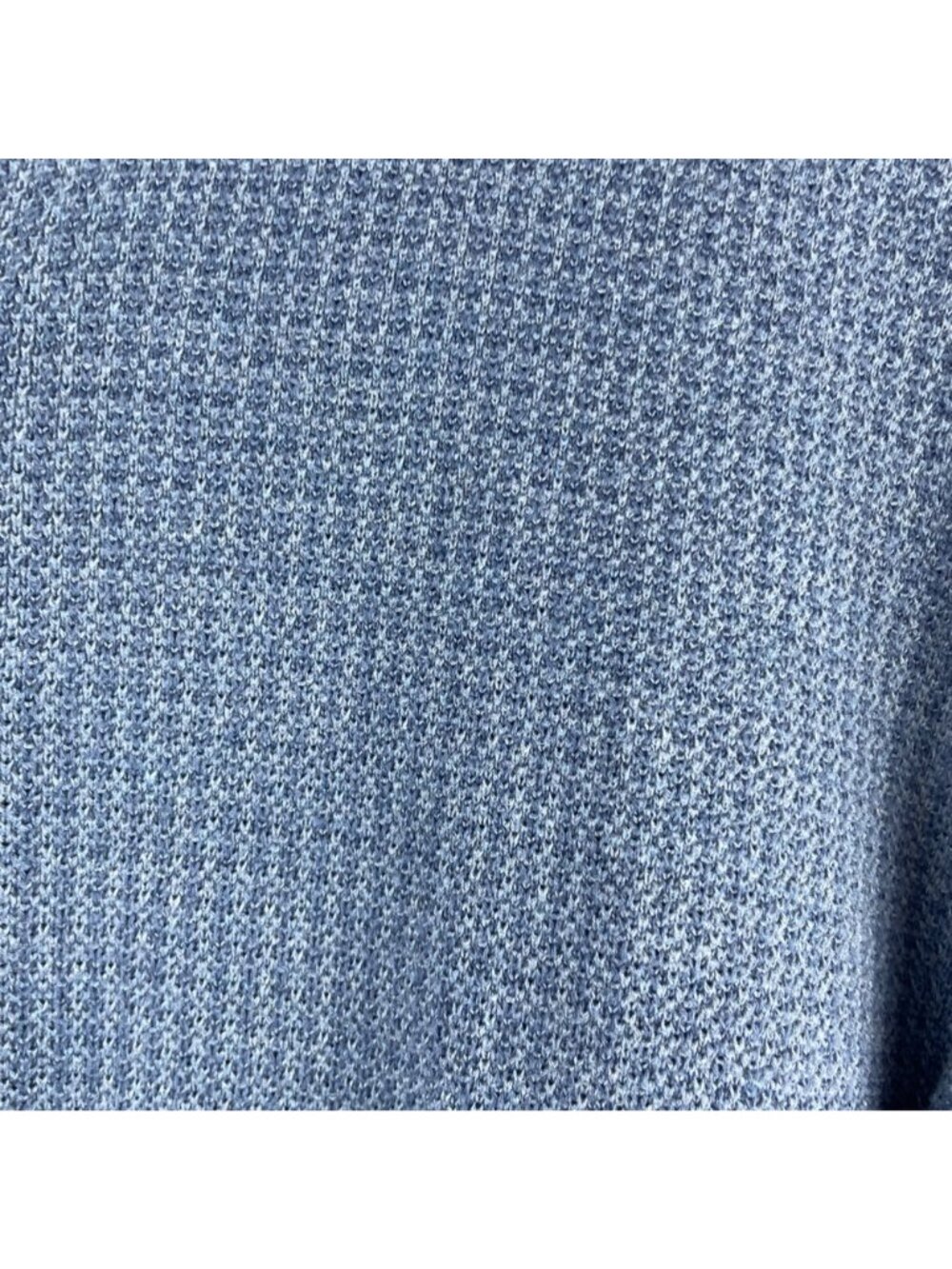 Brooks Brothers Supima Cotton Blue Full-Zip Sweater Medium Waffle Knit Design - Picture 4 of 11